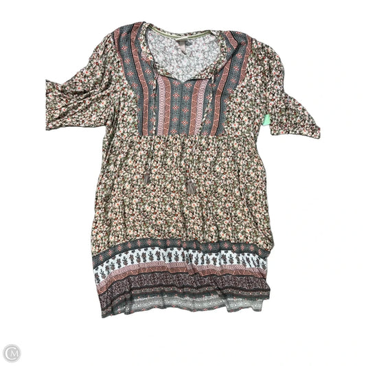Top Short Sleeve By Liz Claiborne In Green, Size: 2x