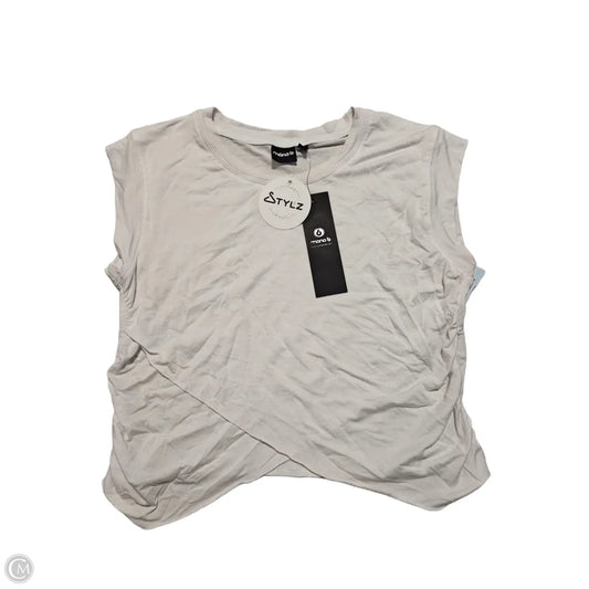 Top Sleeveless By Mono B In White, Size: L