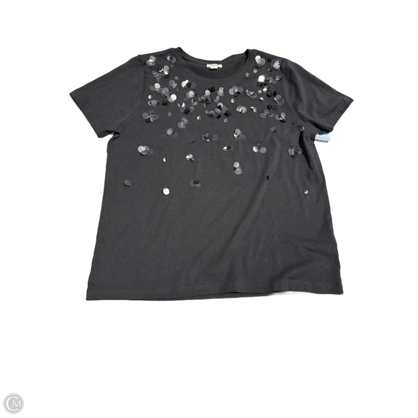 Top Short Sleeve By J. Crew In Black, Size: M