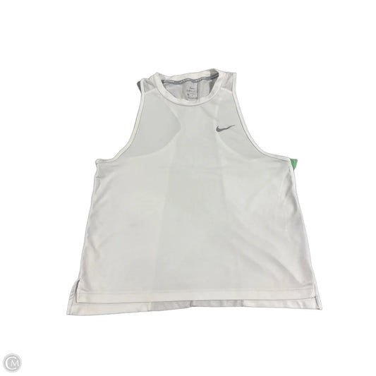 Athletic Tank Top By Nike In White, Size: L