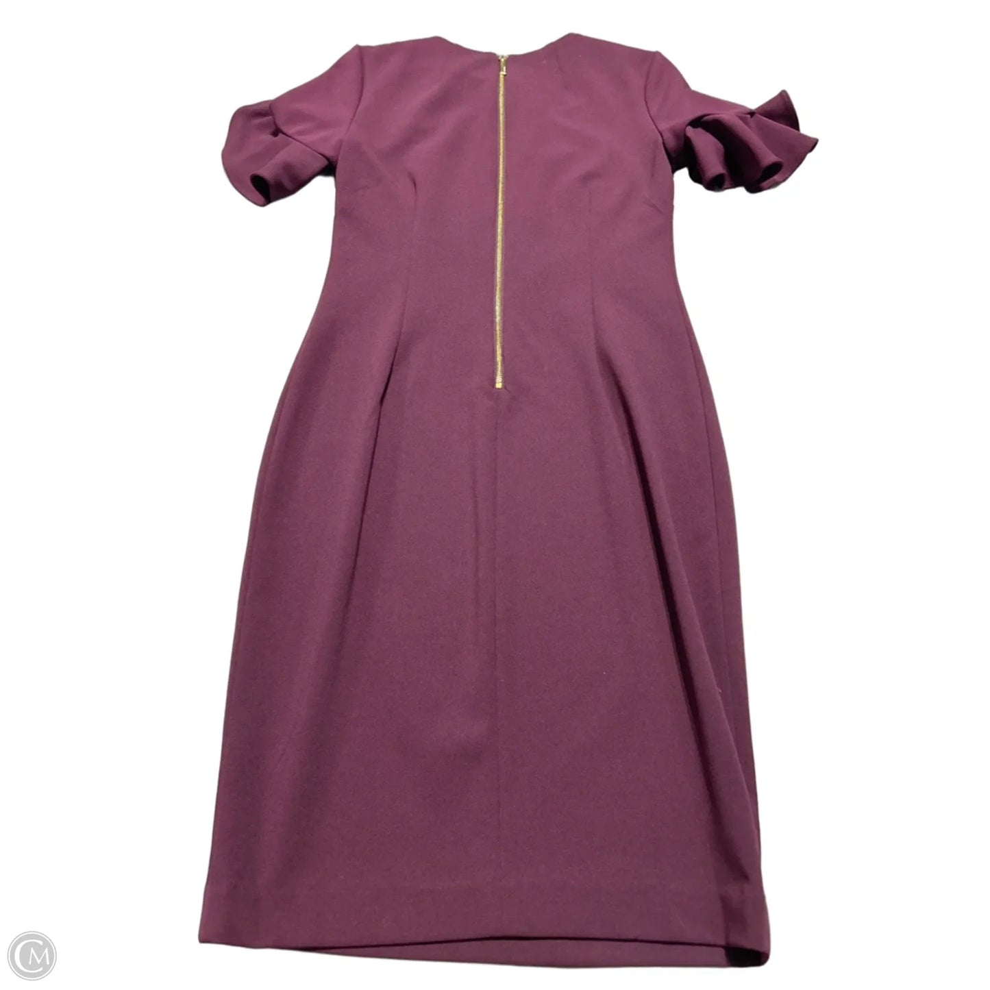 Dress Casual Short By Calvin Klein In Maroon, Size: Xs