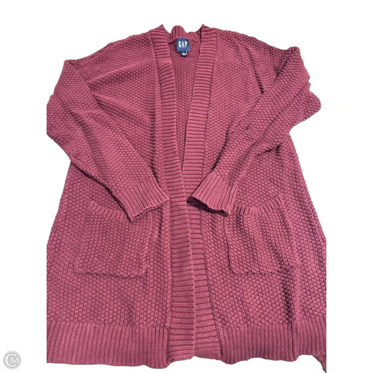 Cardigan By Gap In Maroon, Size: L