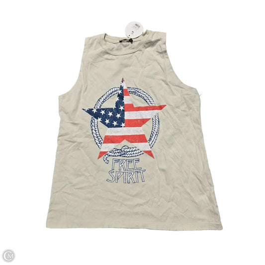 Tank Top By Zutter In Tan, Size: S