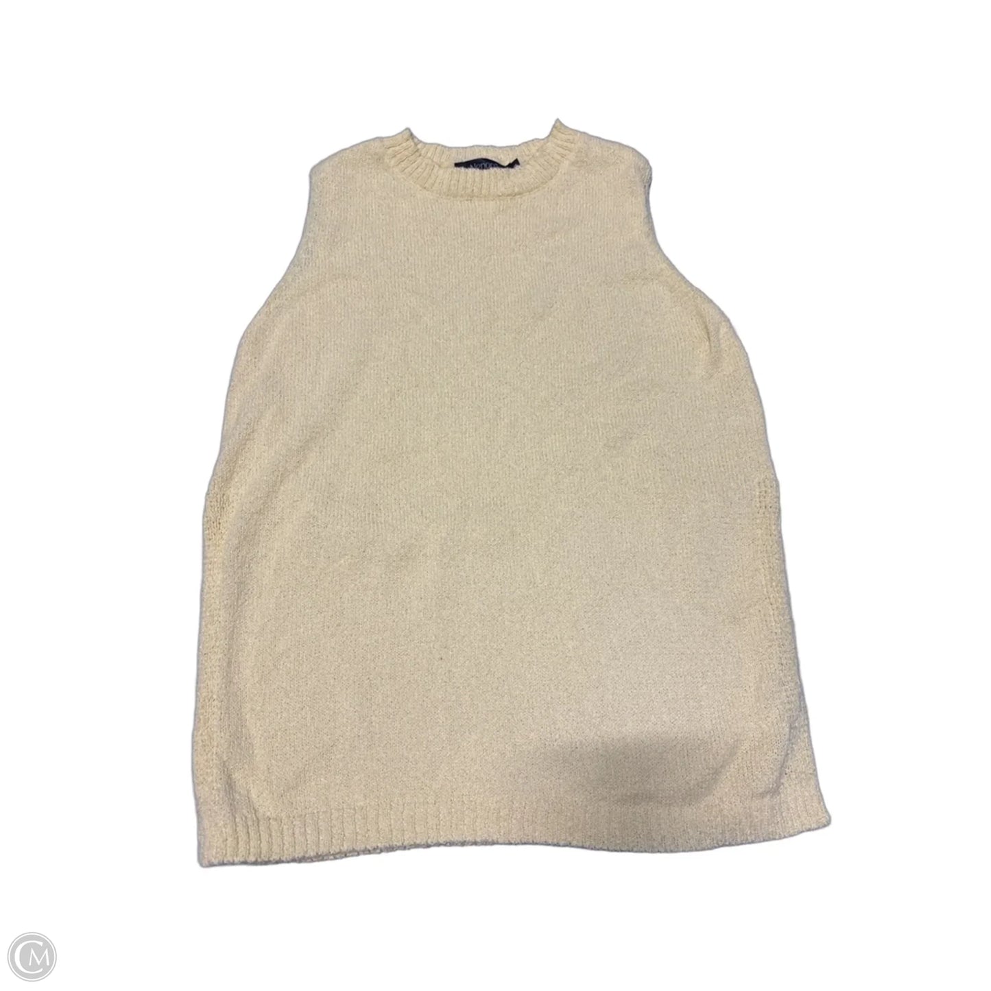 Sweater Short Sleeve By Cme In Yellow, Size: S