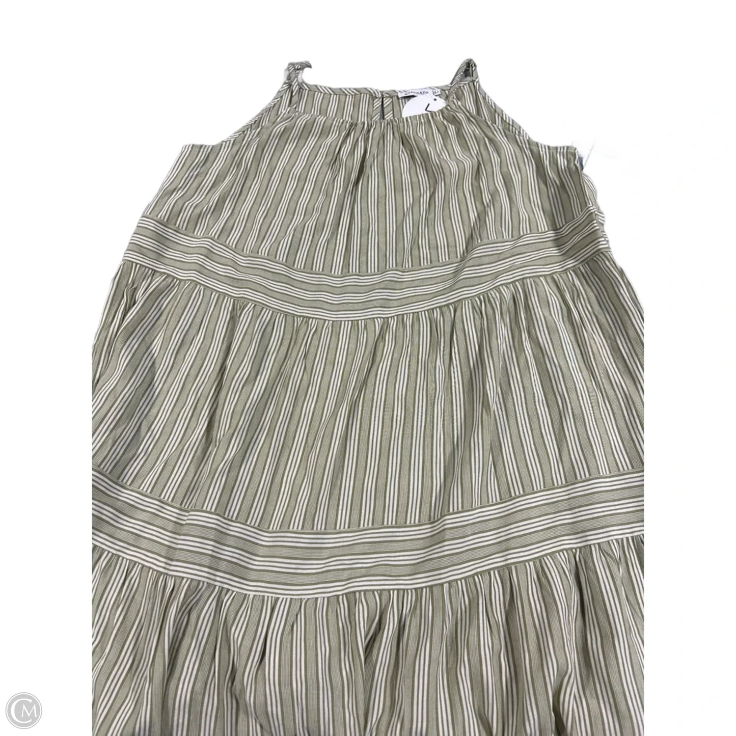 Dress Casual Short By Staccato In Green & White, Size: L