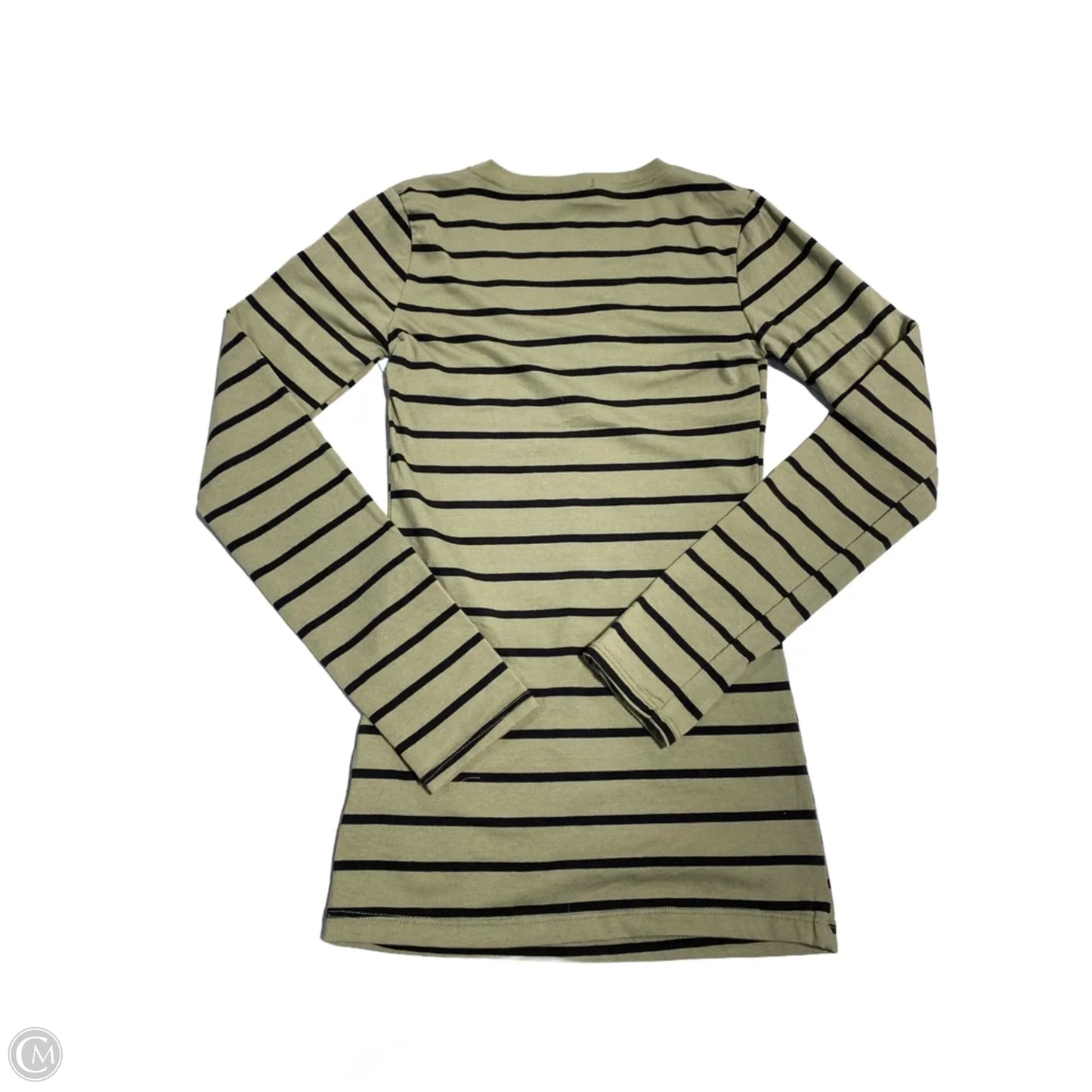 Top Long Sleeve By Heart & Hips In Striped Pattern, Size: S