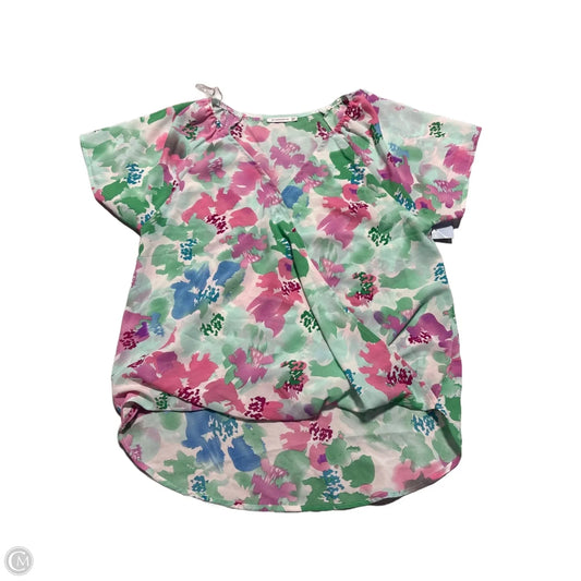 Blouse Short Sleeve By Staccato In Floral Print, Size: S