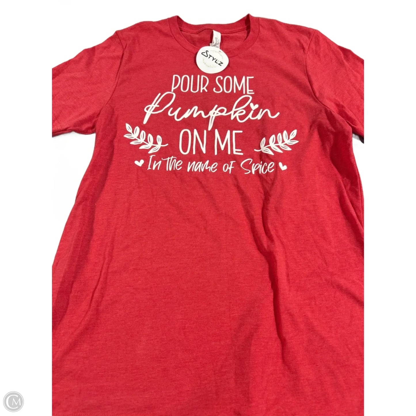 Top Short Sleeve Basic By Bella + Canvas In Red, Size: M