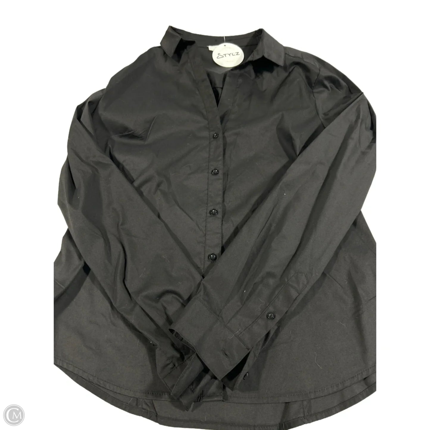 Top Long Sleeve By Love Tree In Black, Size: L