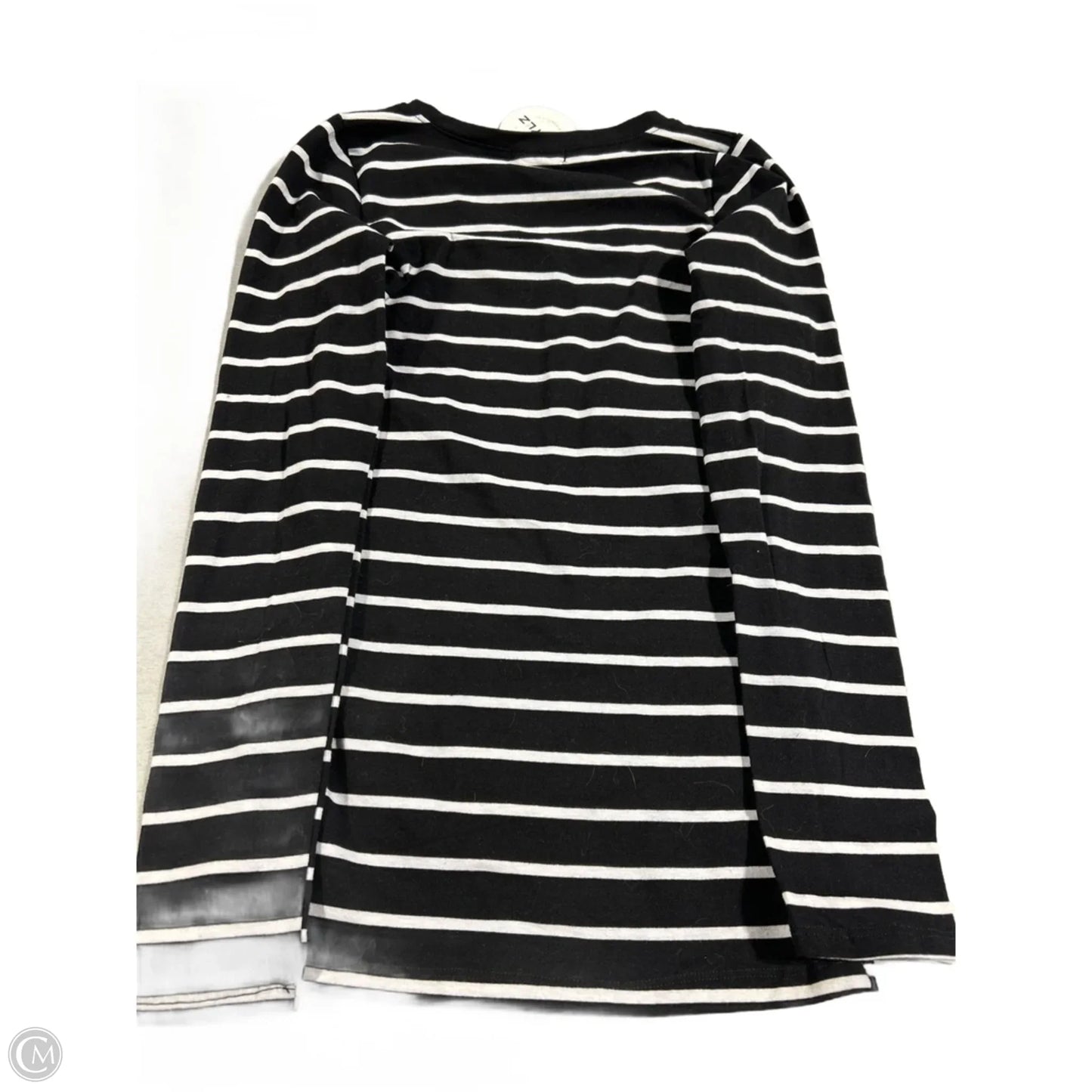 Top Long Sleeve Basic By Heart & Hips In Striped Pattern, Size: S