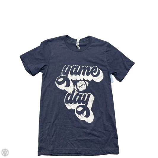 Top Short Sleeve Basic By Bella + Canvas In Navy, Size: S