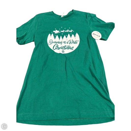 Top Short Sleeve Basic By Bella + Canvas In Green, Size: S