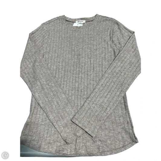 Top Long Sleeve By Zenana In Beige, Size: L