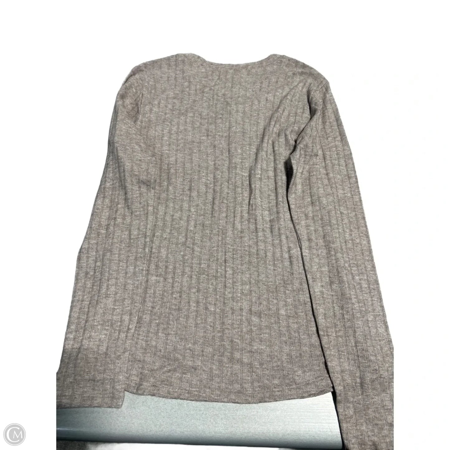 Top Long Sleeve By Zenana In Beige, Size: L