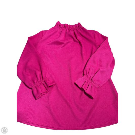 Top Long Sleeve By Cmc In Pink, Size: M
