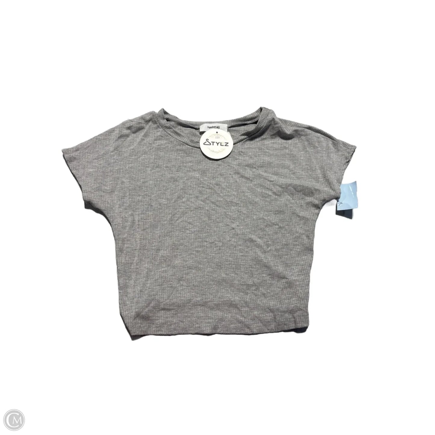 Top Short Sleeve Basic By Cme In Grey, Size: M