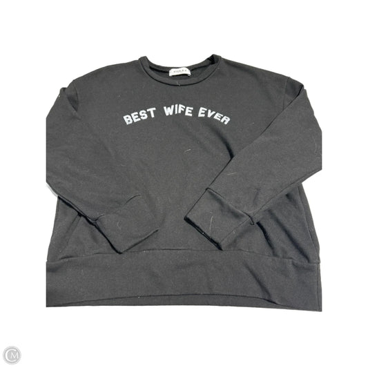 Top Long Sleeve By Gilli In Black, Size: S