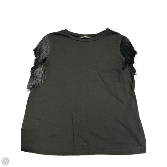 Top Short Sleeve By Cme In Black, Size: L
