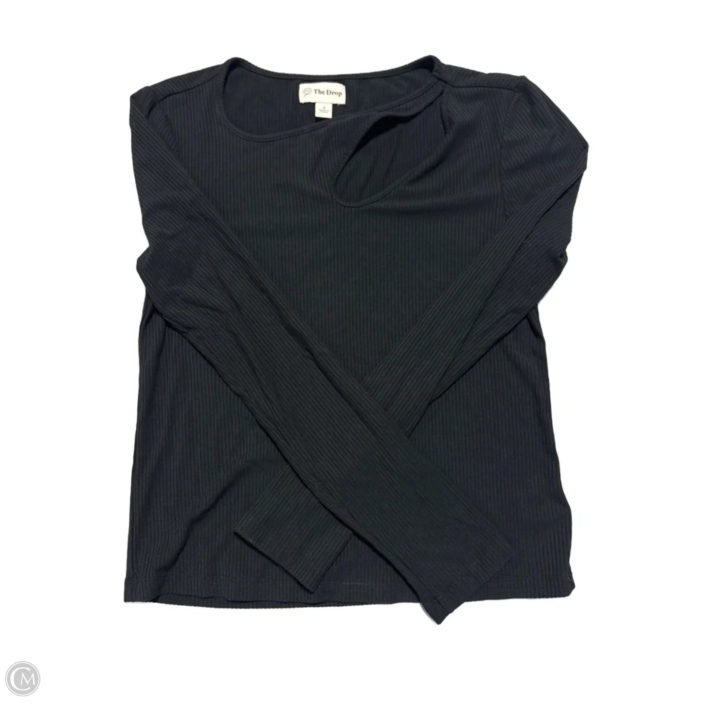 Top Long Sleeve By The Drop In Black, Size: S