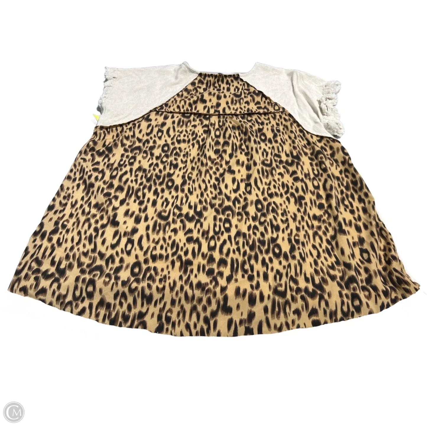 Top Short Sleeve By Umgee In Animal Print, Size: 1x