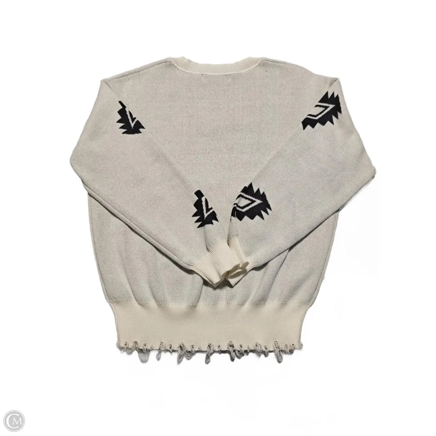 Sweater By Cmc In Black & White, Size: S