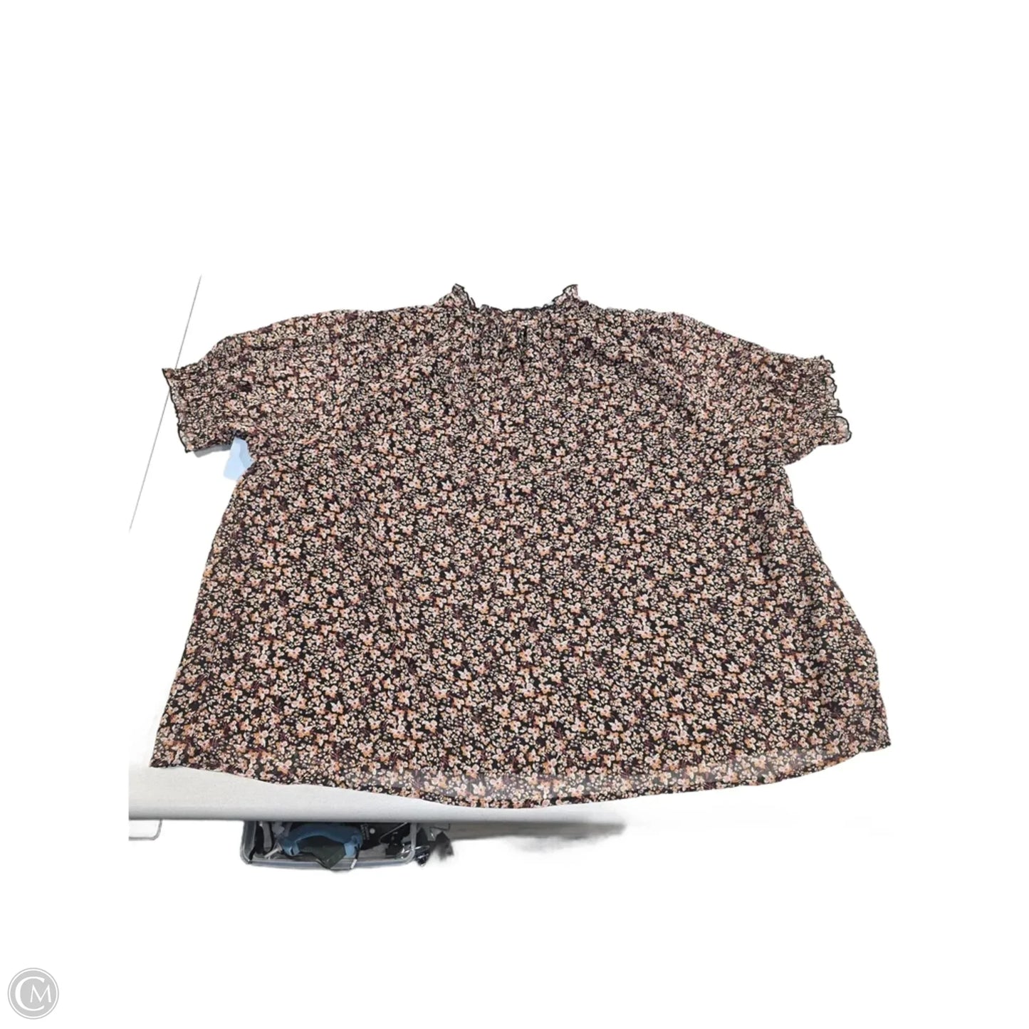 Blouse Short Sleeve By Target In Floral Print, Size: 1x