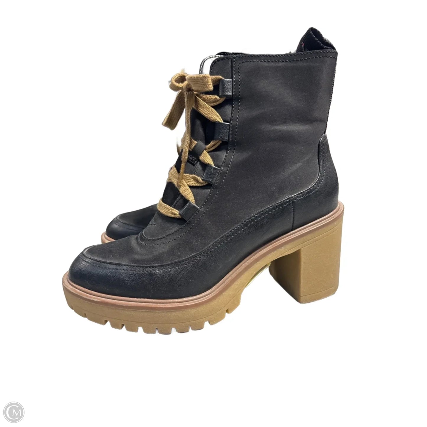 Boots Ankle Heels By Universal Thread In Black, Size: 8