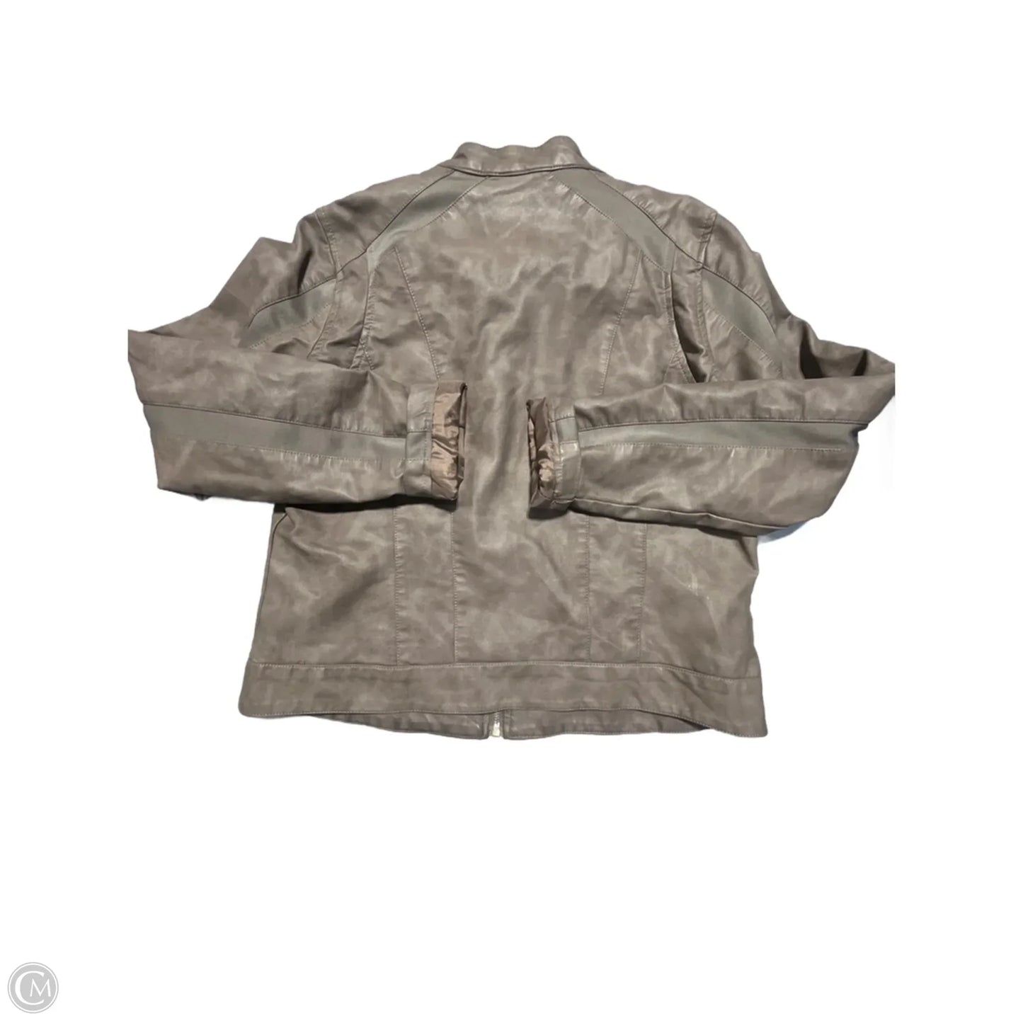 Coat Leather By Jou Jou In Brown, Size: L