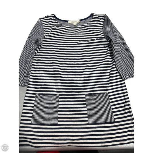Top 3/4 Sleeve By Anthropologie In Striped Pattern, Size: L