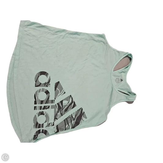 Athletic Tank Top By Adidas In Blue, Size: L