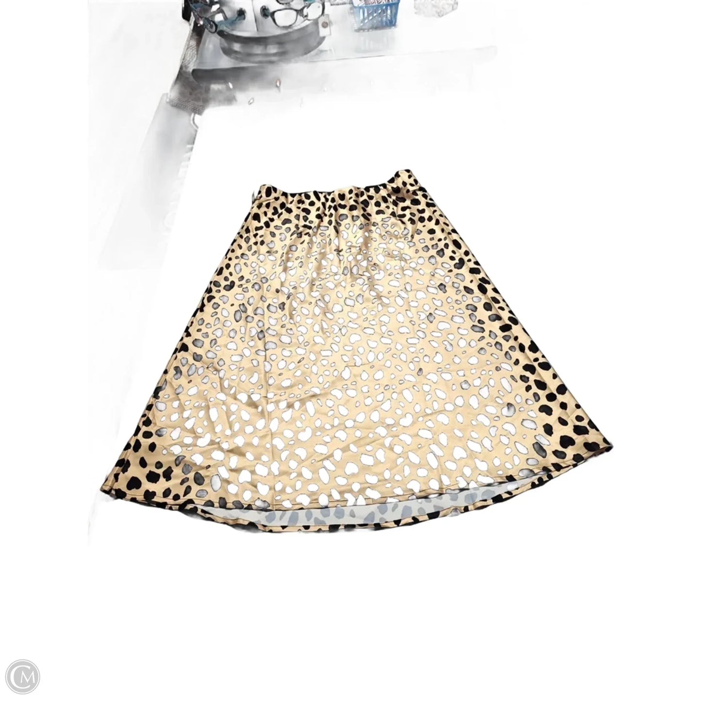 Skirt Midi By Cme In Animal Print, Size: M