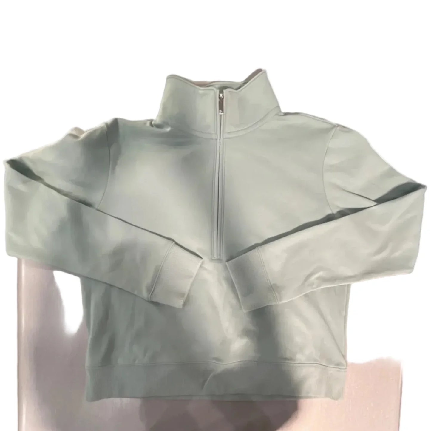 Athletic Top Long Sleeve Collar By Cmc In Green, Size: M