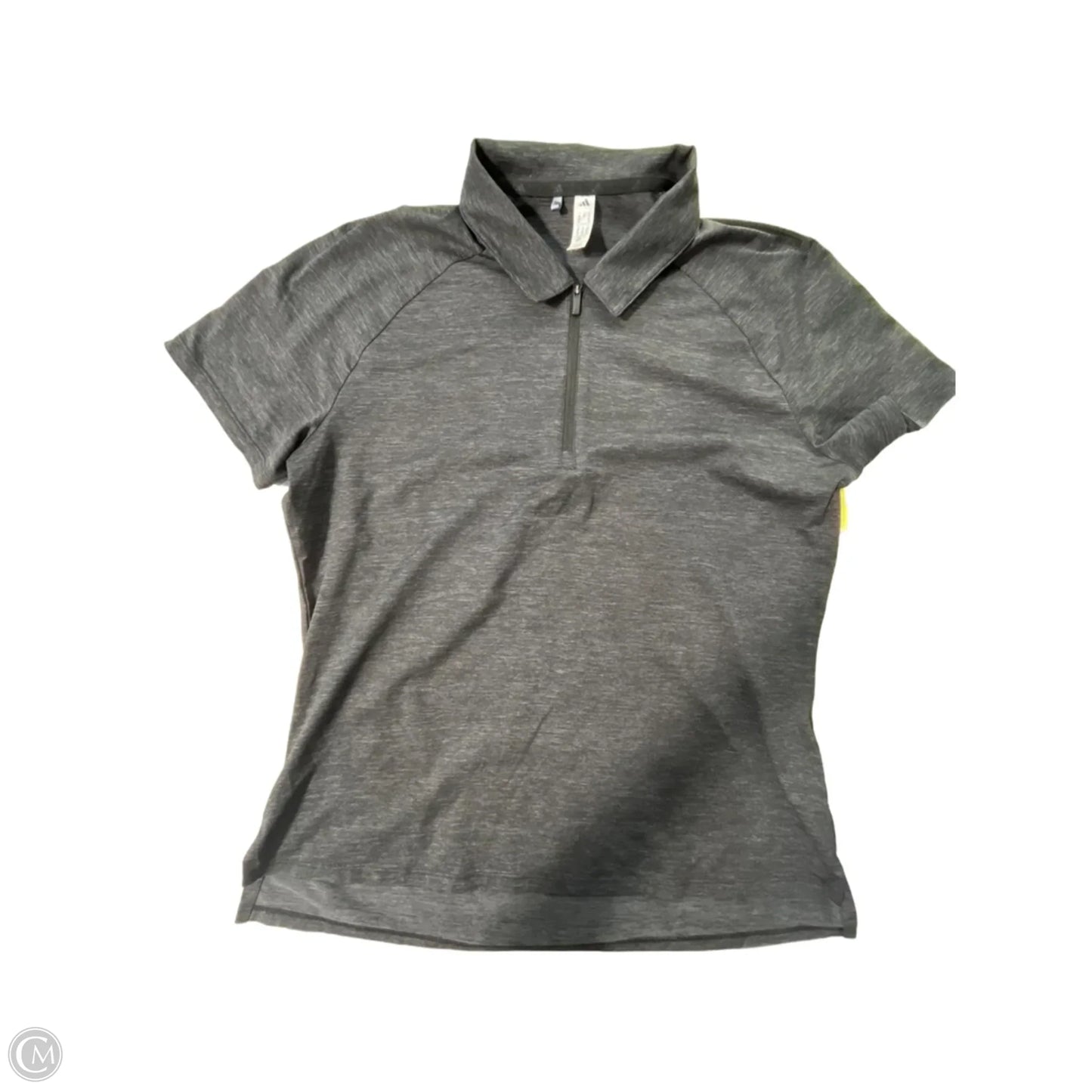 Athletic Top Short Sleeve By Adidas In Black, Size: M