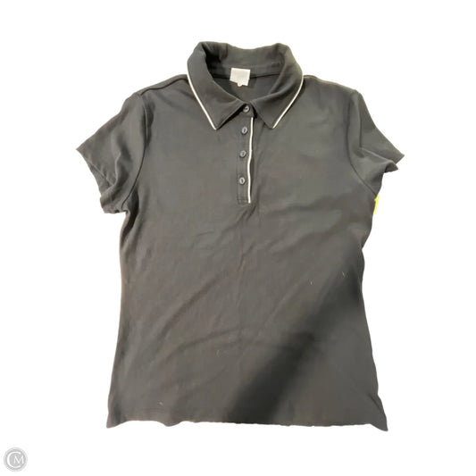 Athletic Top Short Sleeve By Calia In Black, Size: M