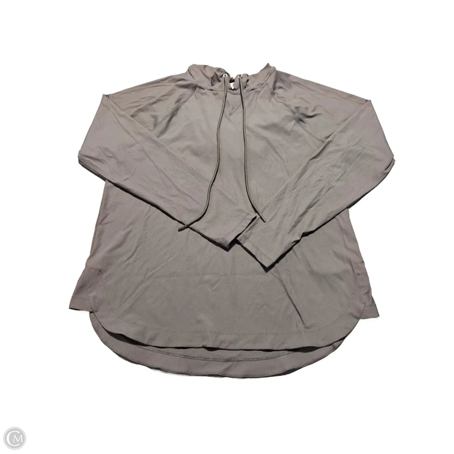 Athletic Top Long Sleeve Hoodie By Sage In Grey, Size: Xl