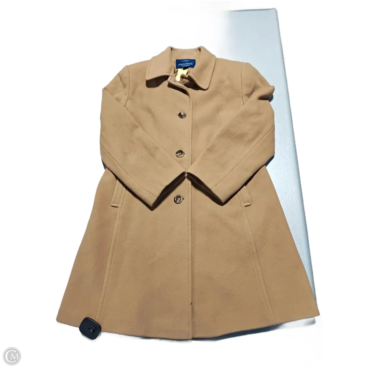 Coat Peacoat By Cmc In Tan, Size: S