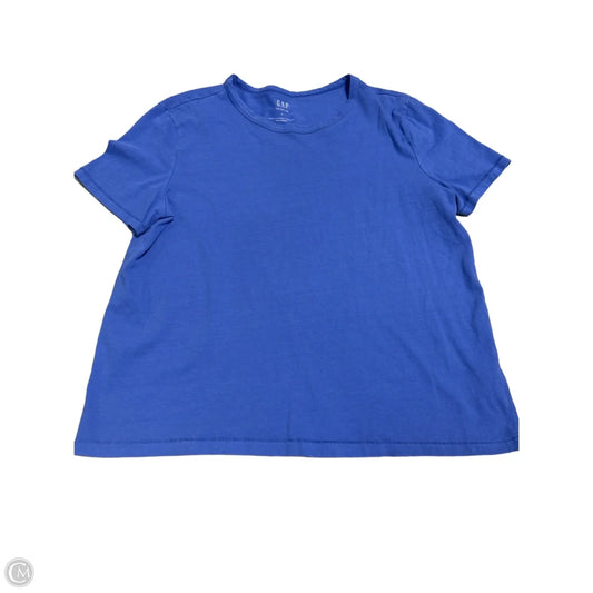 Top Short Sleeve By Gap In Blue, Size: L