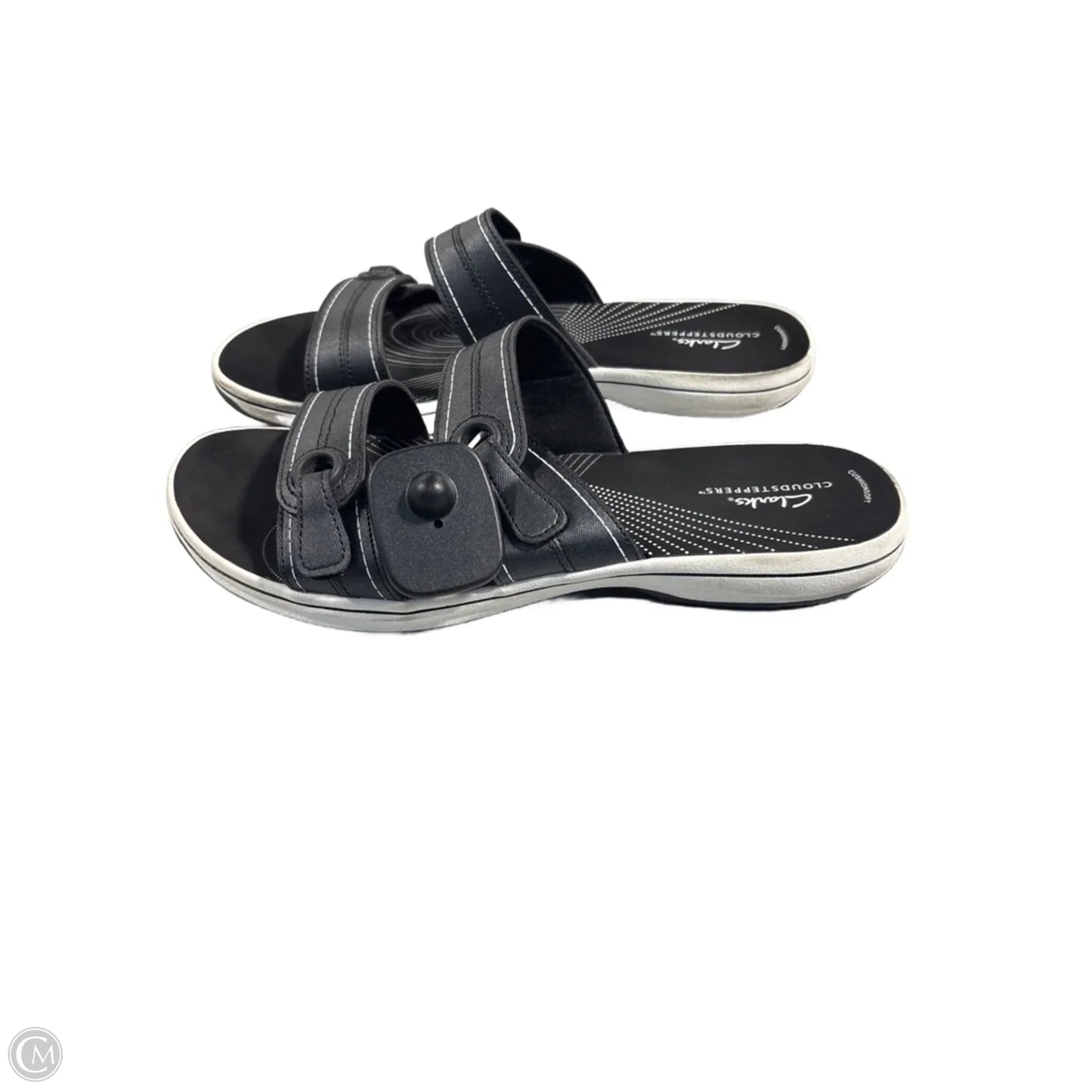 Sandals Flats By Clarks In Black, Size: 11