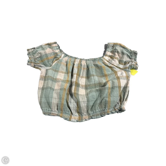 Top Short Sleeve By American Eagle In Green, Size: Xs