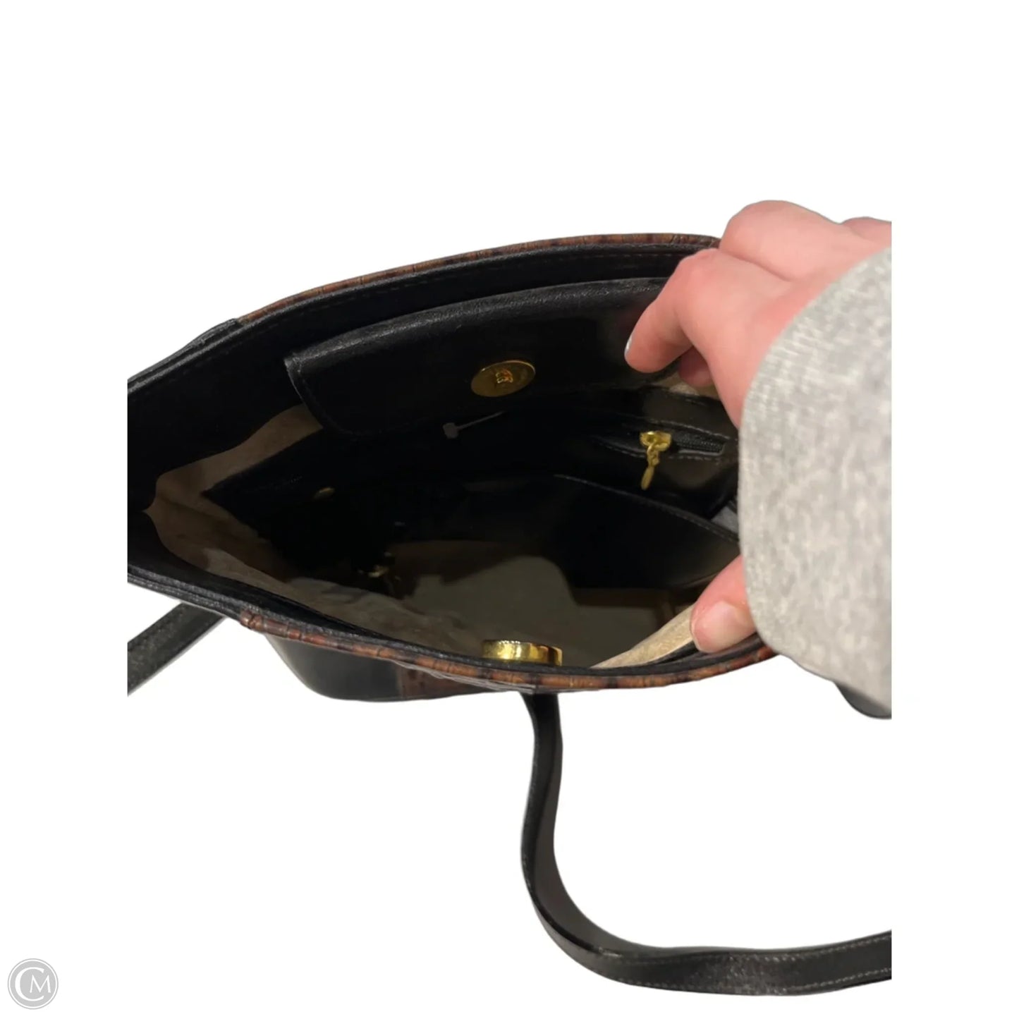 Handbag Designer By Brahmin, Size: Small