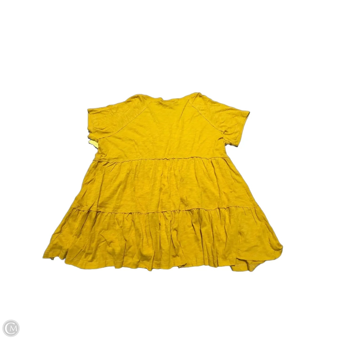 Top Short Sleeve By Torrid In Yellow, Size: 2x