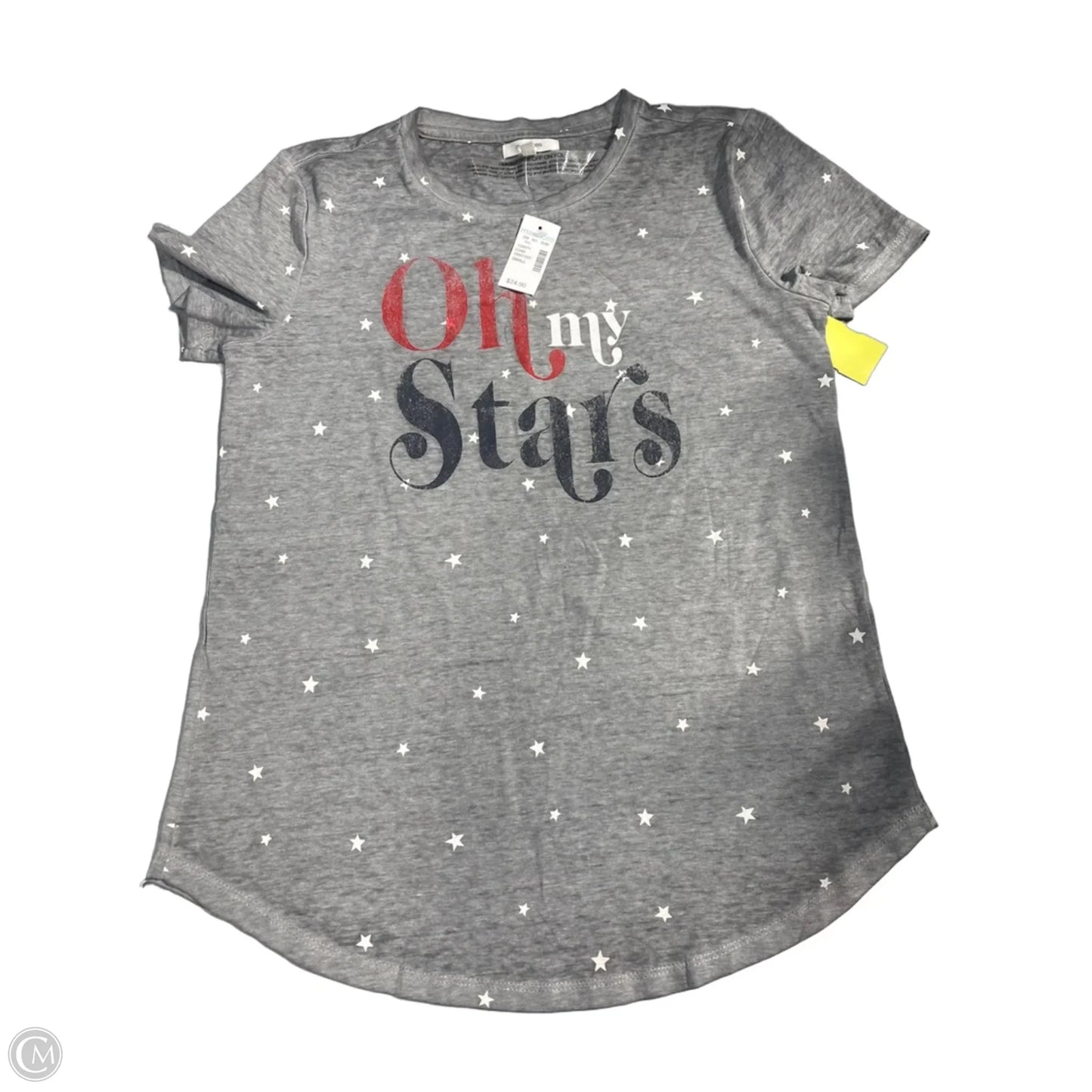 Top Short Sleeve Basic By Maurices In Grey, Size: S