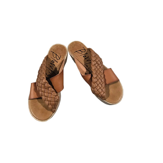 Sandals Heels Block By Blowfish In Brown, Size: 6.5