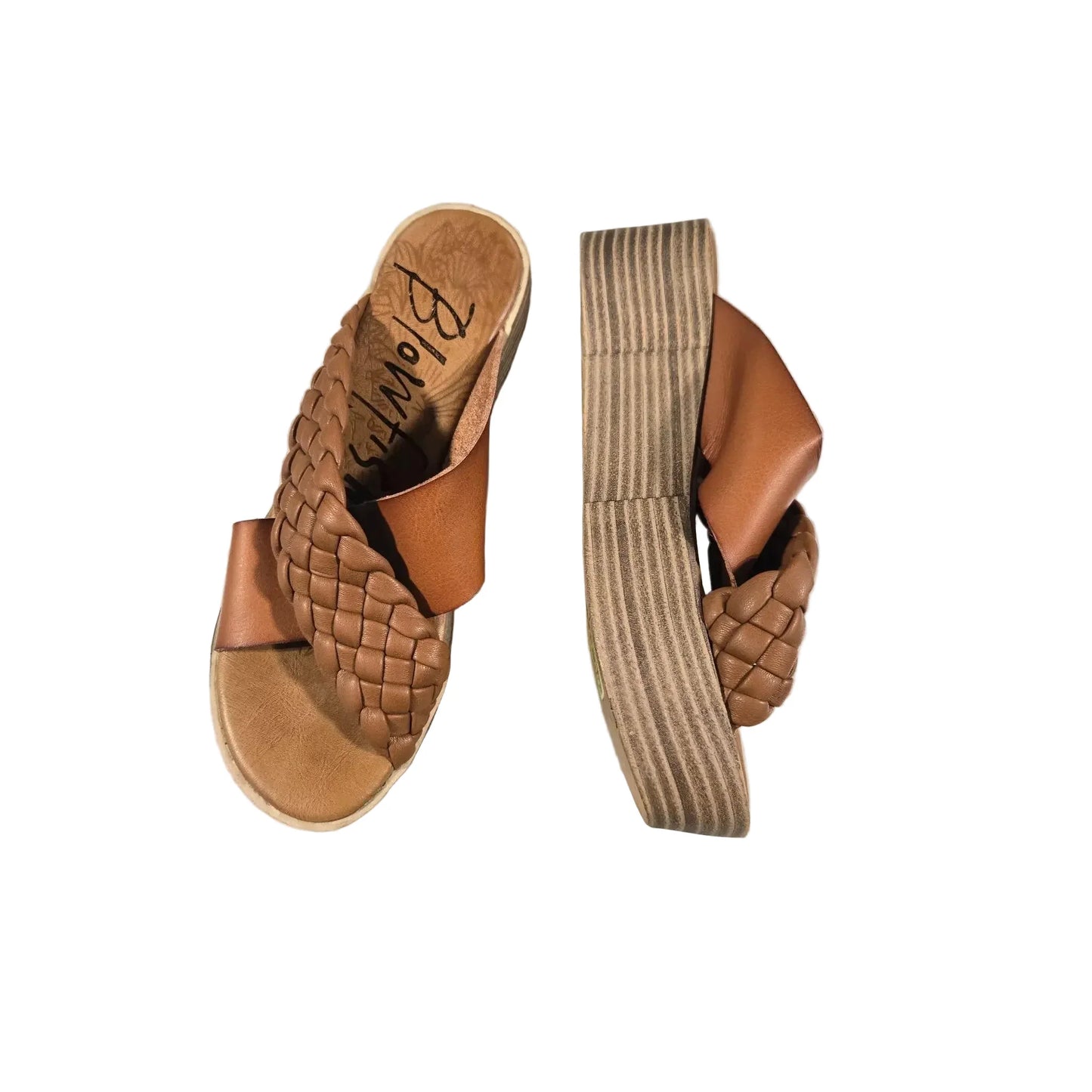 Sandals Heels Block By Blowfish In Brown, Size: 6.5