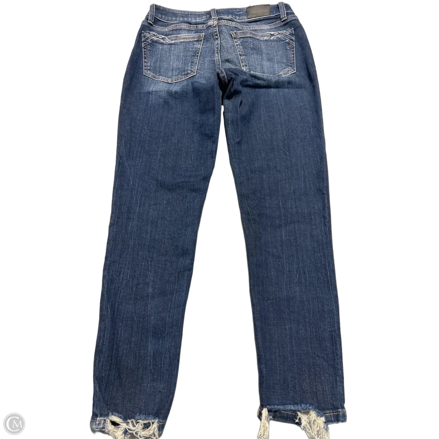 Jeans Skinny By Buckle Black In Blue, Size: 6