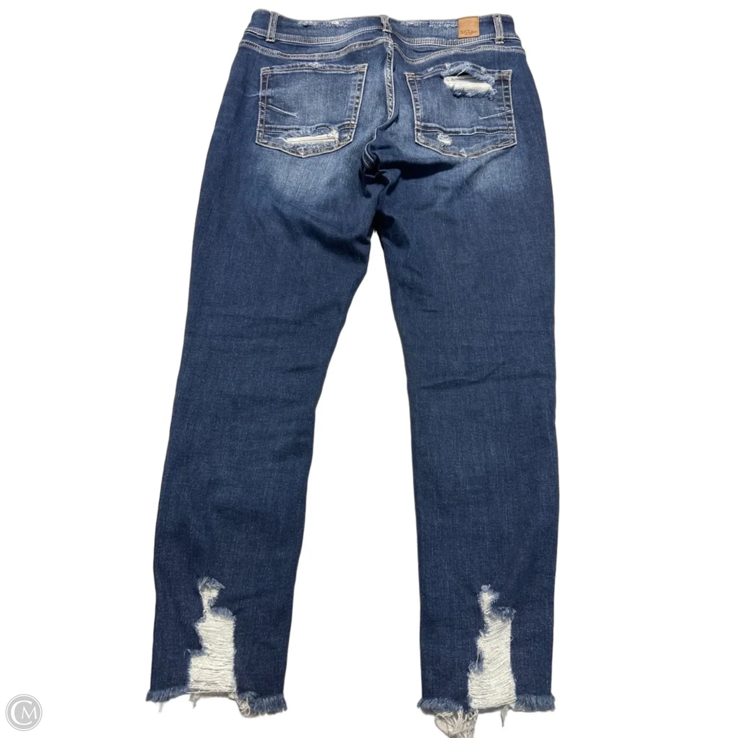 Jeans Skinny By Buckle Black In Blue, Size: 6