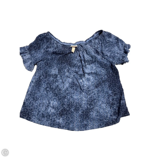 Top Short Sleeve By Knox Rose In Blue, Size: M