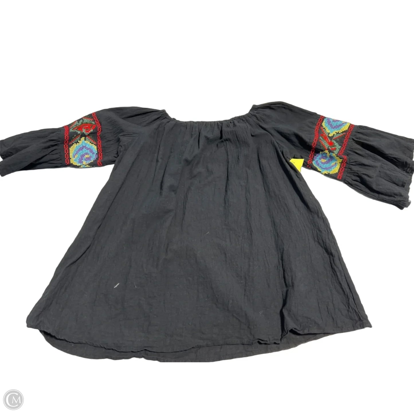 Top 3/4 Sleeve By Cmc In Black, Size: M