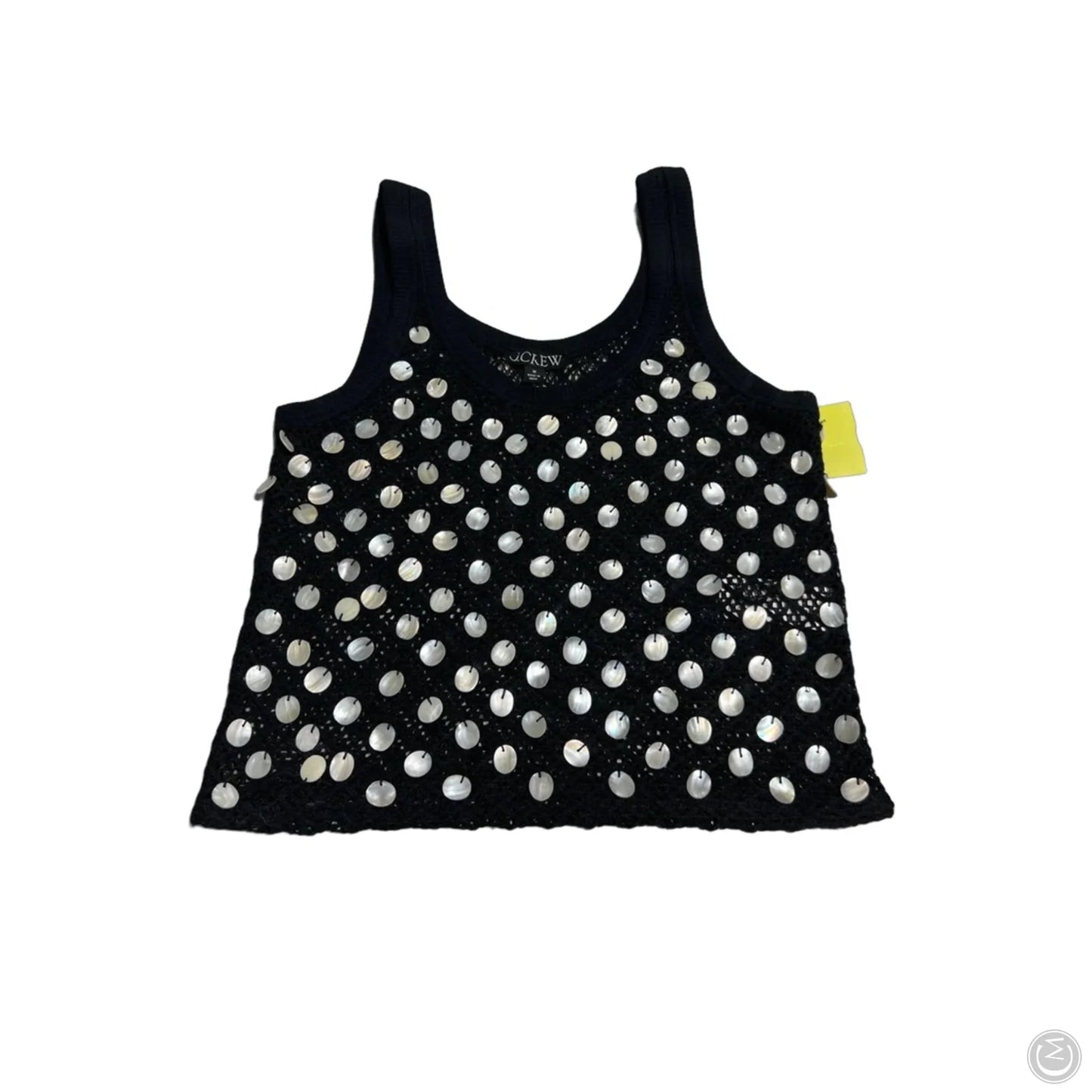 Tank Top By J. Crew In Black & Cream, Size: M