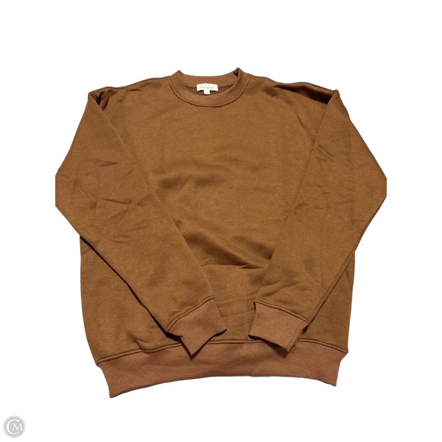Sweatshirt Crewneck By Cmc In Brown, Size: S
